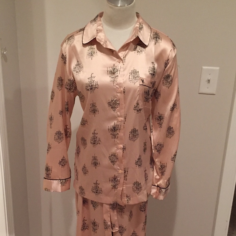 Gorgeous VS silky pink champagne pajamas
